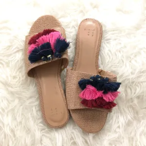 A New Day PomPom Slip On Sandal- Size 10