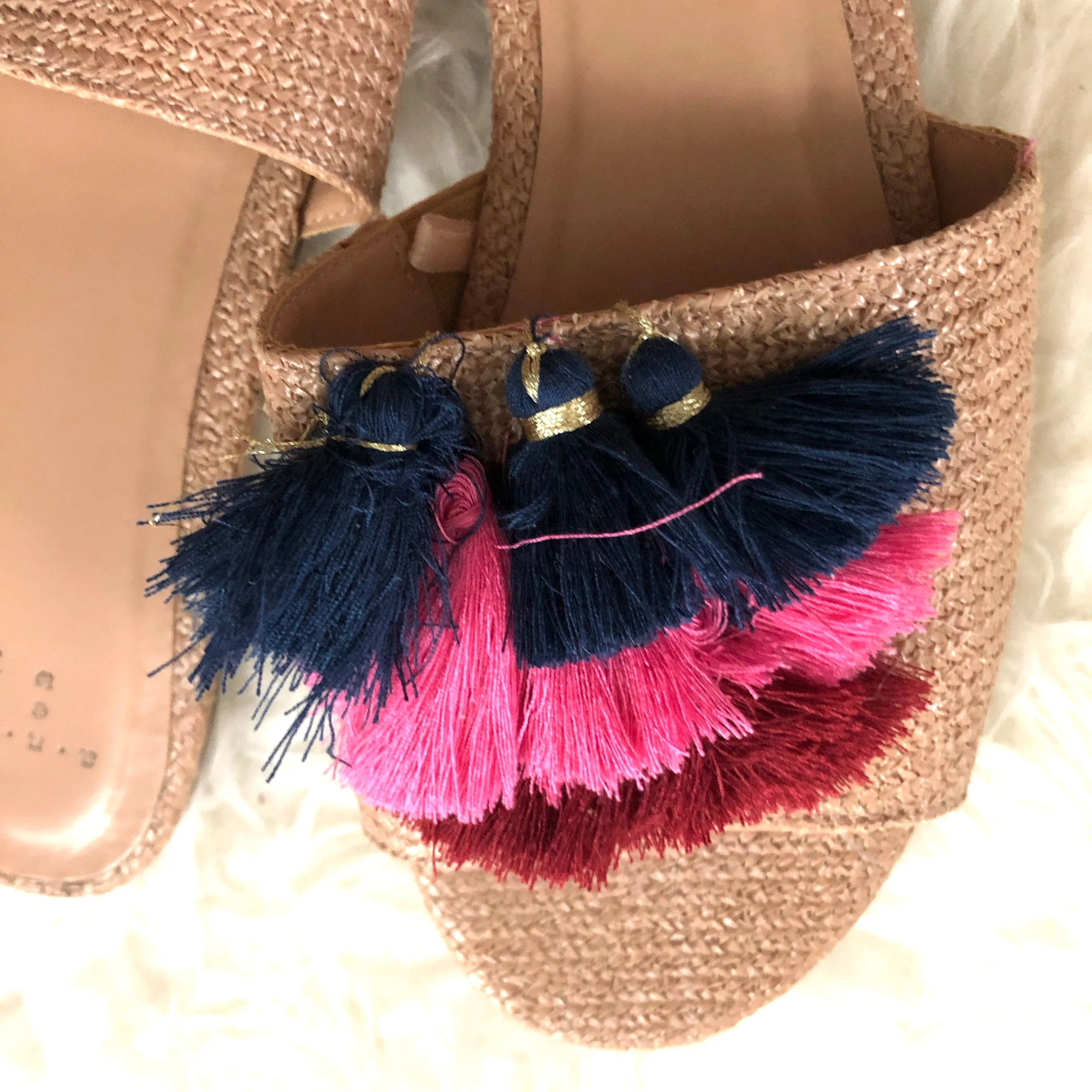 A New Day PomPom Slip On Sandal- Size 10