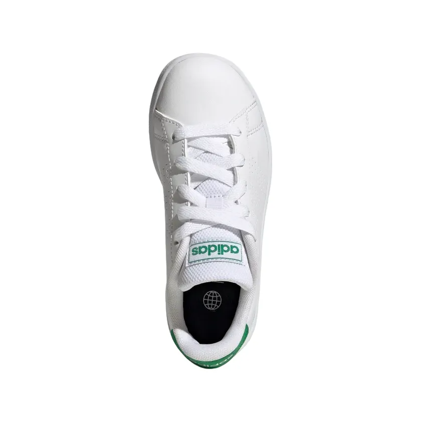 Adidas Advantage GY6995 white-green boys' sneakers shoe