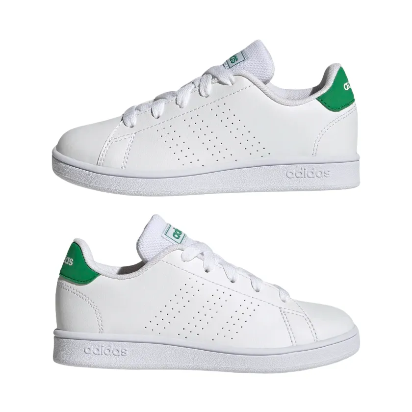 Adidas Advantage GY6995 white-green boys' sneakers shoe