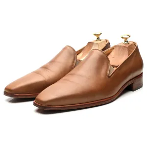 Brown Leather Slip On Loafers UK 10