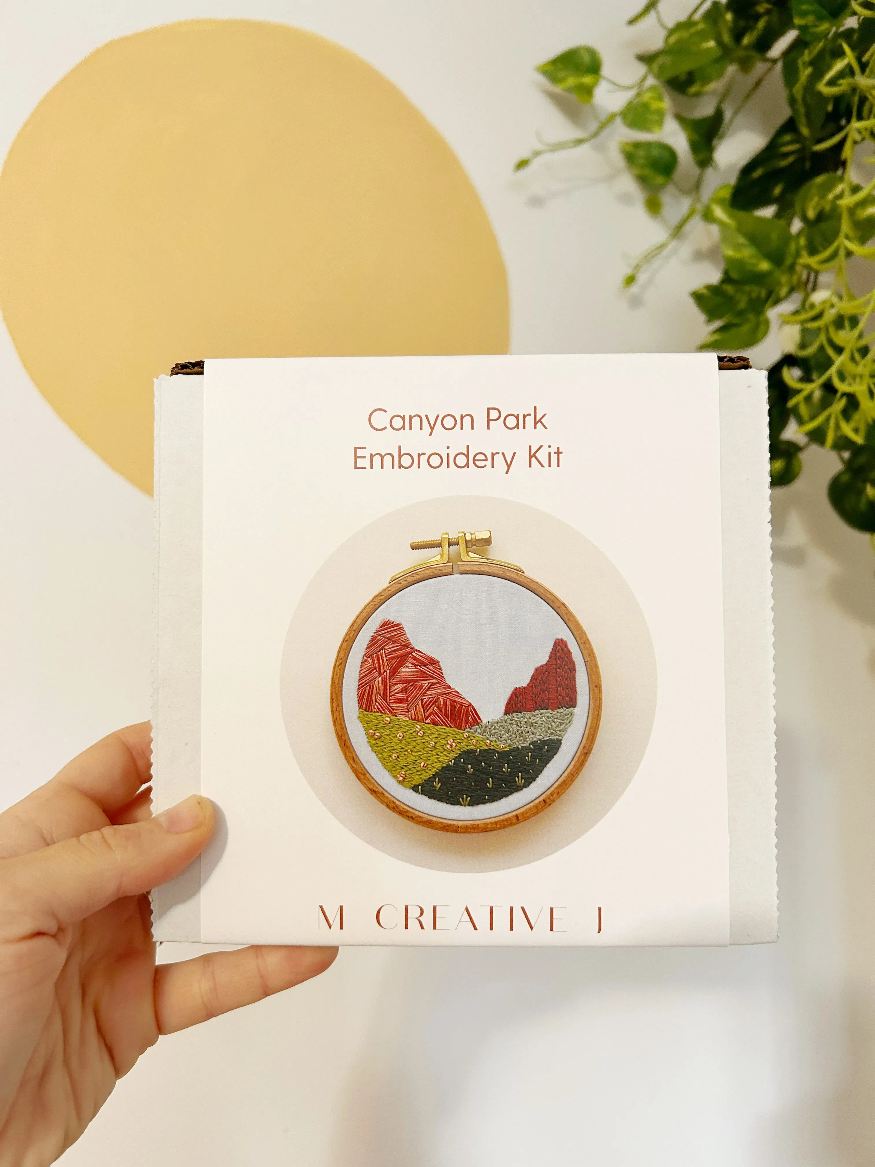 Canyon Park- Desert Landscape Embroidery Kit for Intermediate Stitchers