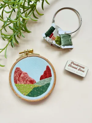 Canyon Park- Desert Landscape Embroidery Kit for Intermediate Stitchers