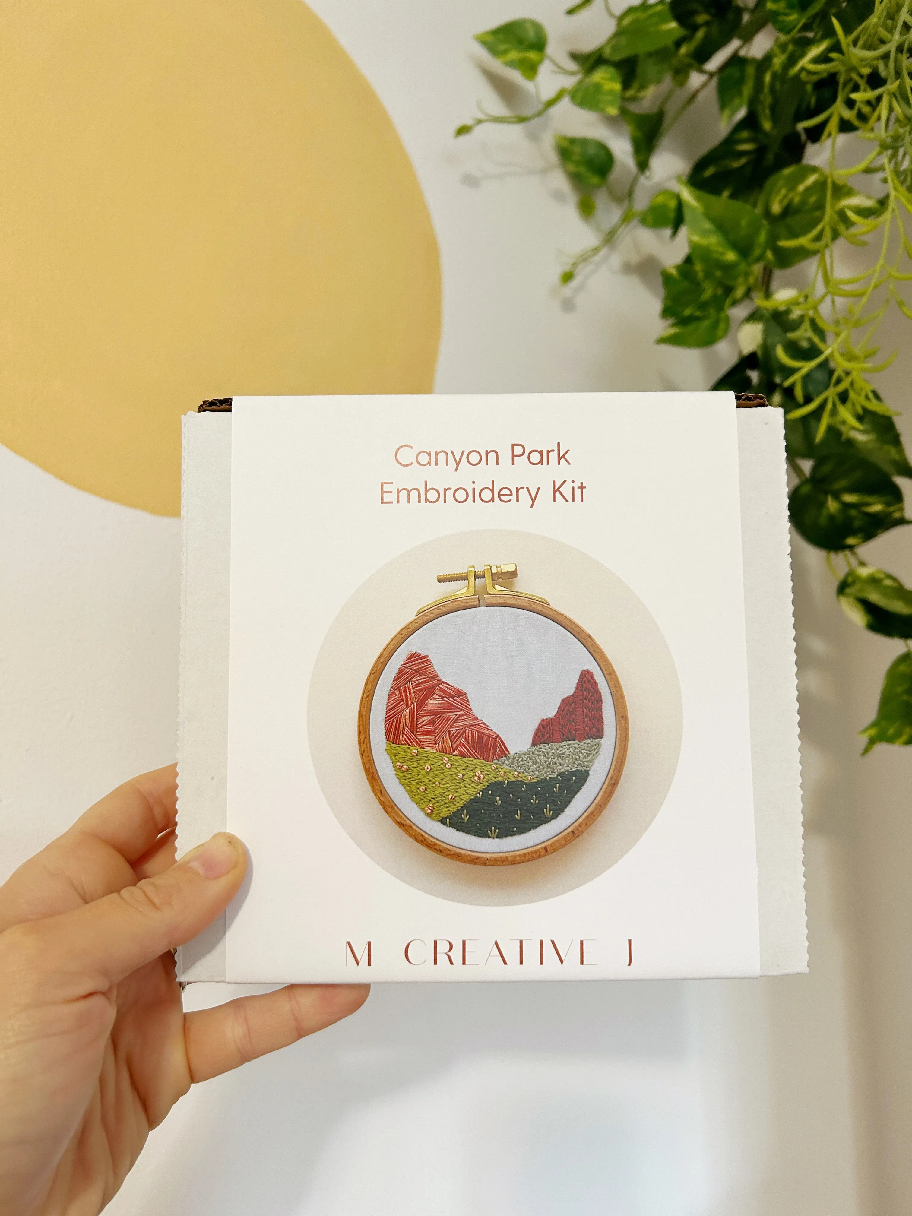 Canyon Park- Desert Landscape Embroidery Kit for Intermediate Stitchers