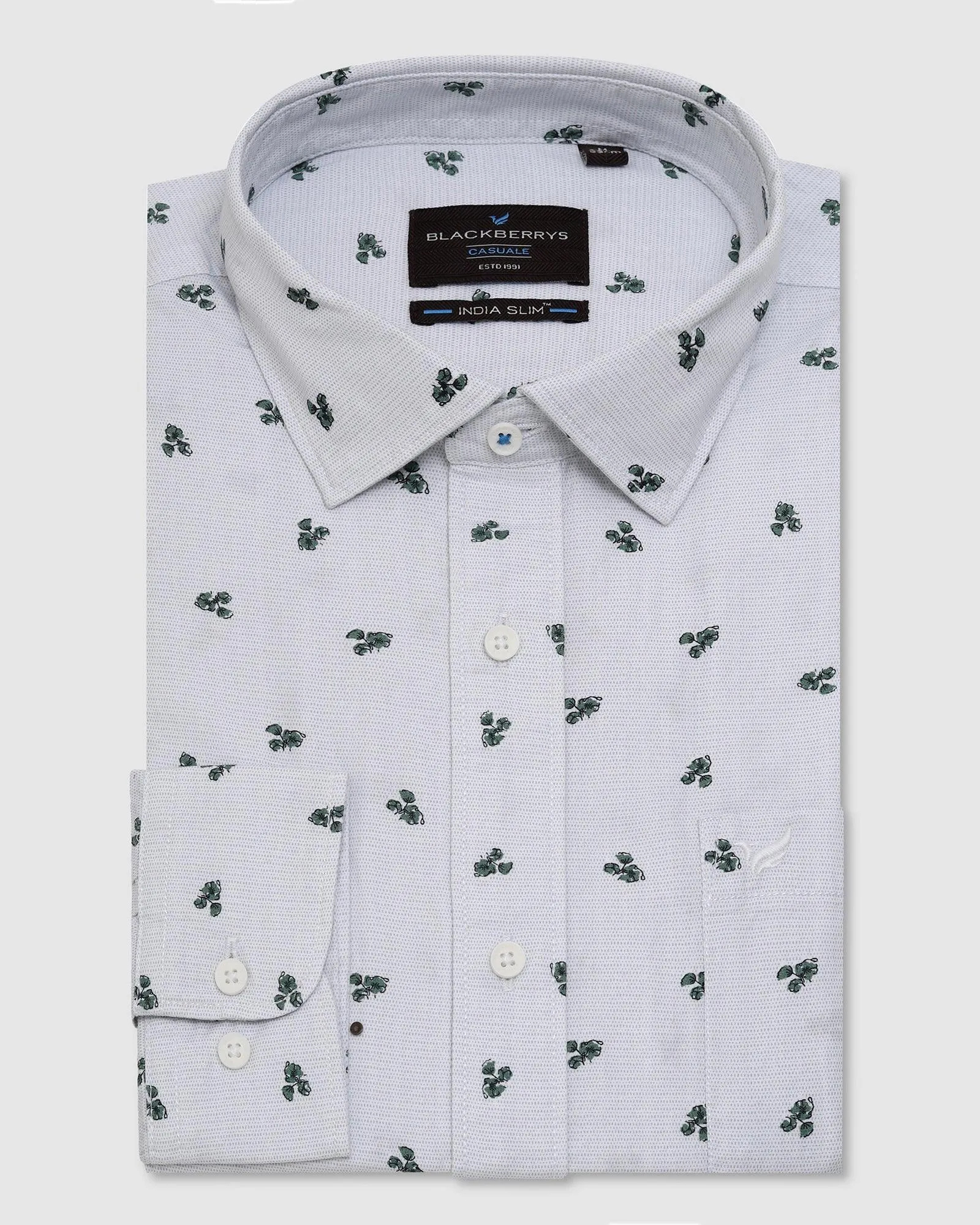 Casual Green Printed Shirt - Harren