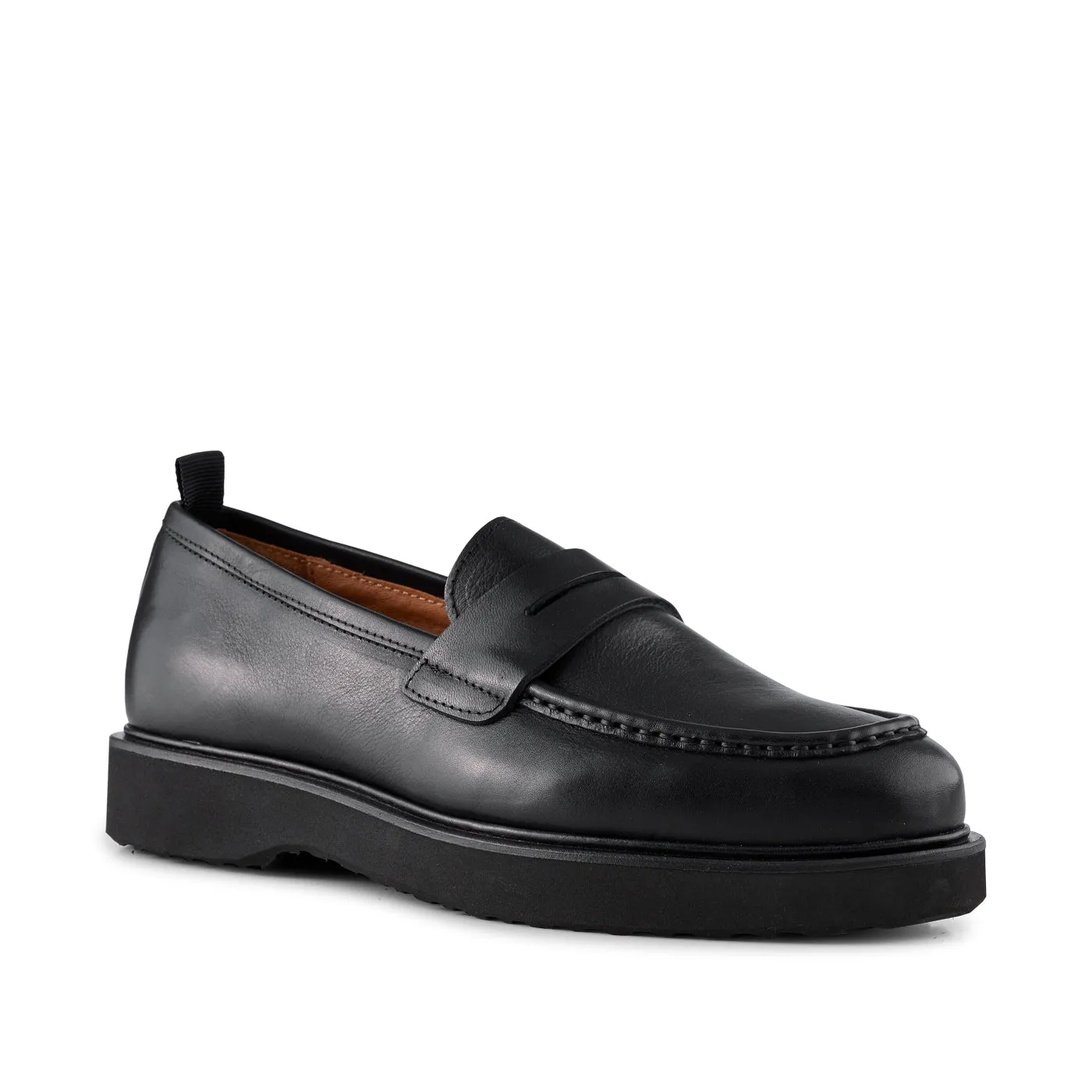 Cosmos loafer leather - BLACK