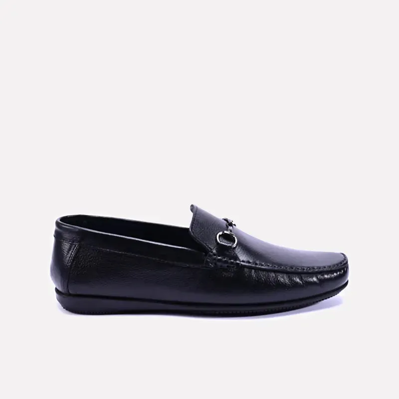 Crusader Black Formal Horsebit Loafers 0130800