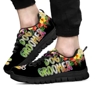 Dog Groomer Sneaker, Dog Groomer Summer Flower Love Sneakers Shoes, Best Running Shoes, Unique Gifts For Dog Lovers