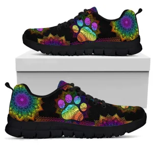 Dog Sneaker, Dog Colorful Mandala Sneaker, Dog Shoes