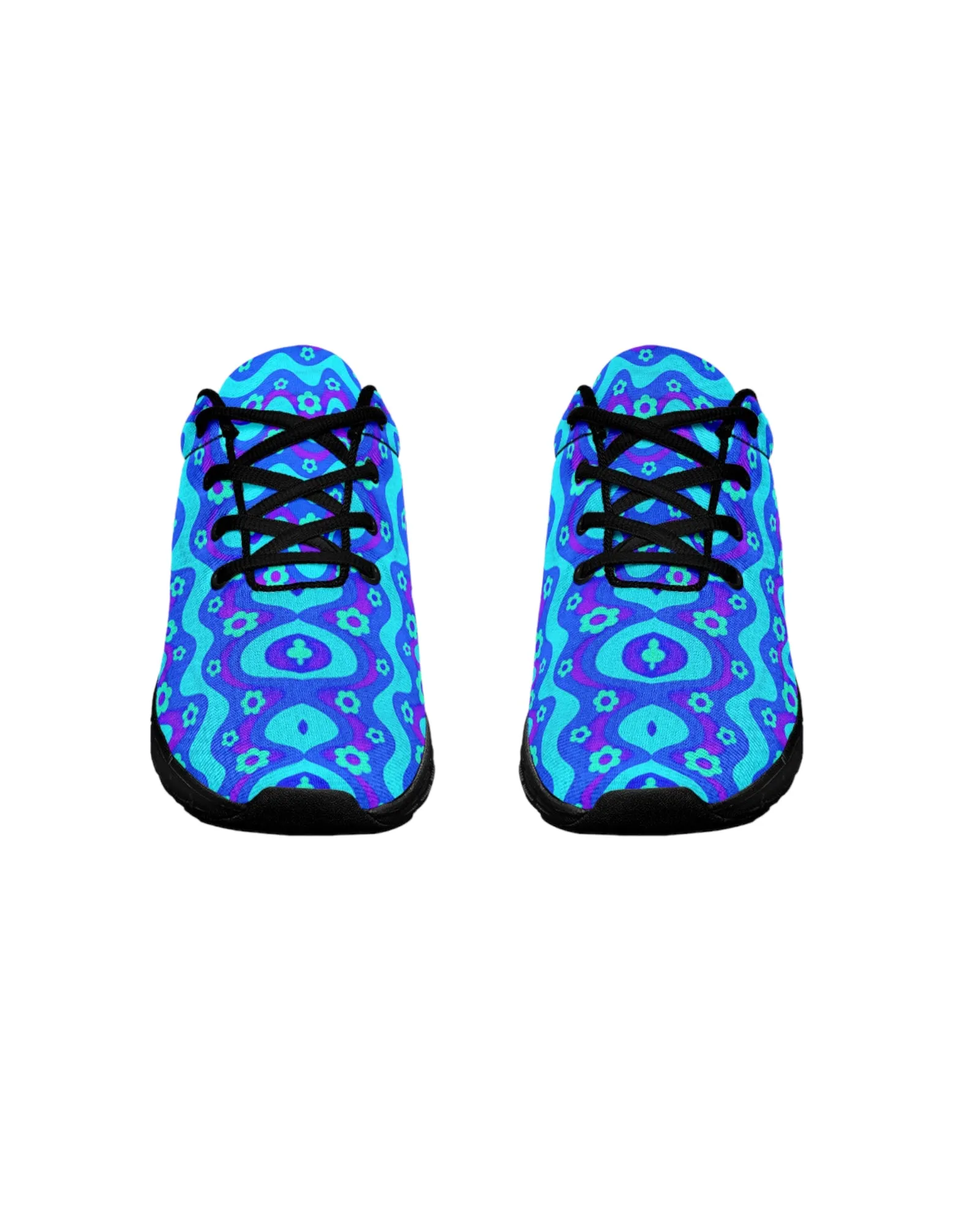 Flower Power Blue Festival Sneakers