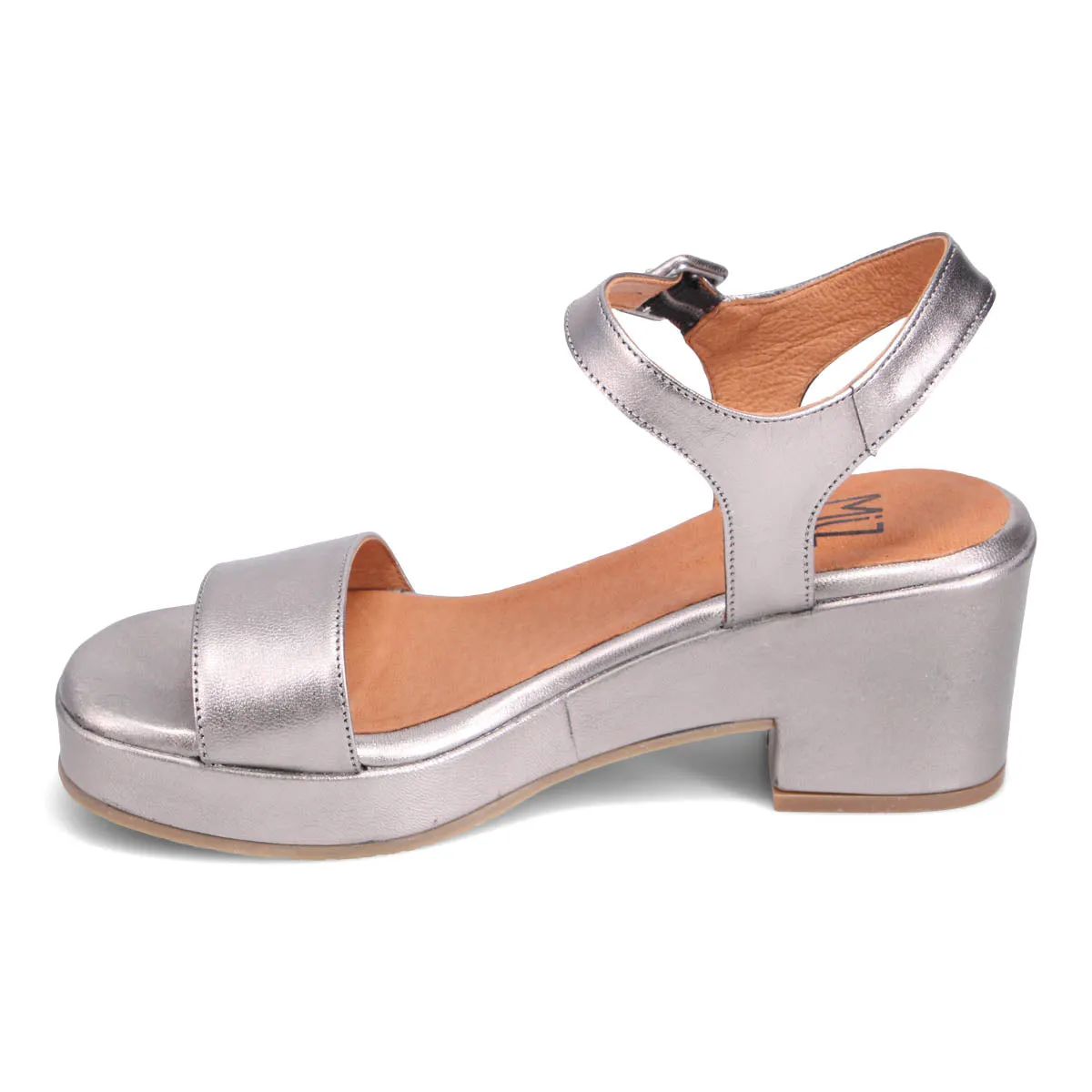 Gillie Metallic Heeled Sandal