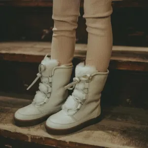 Girls Cream Sonny Boots