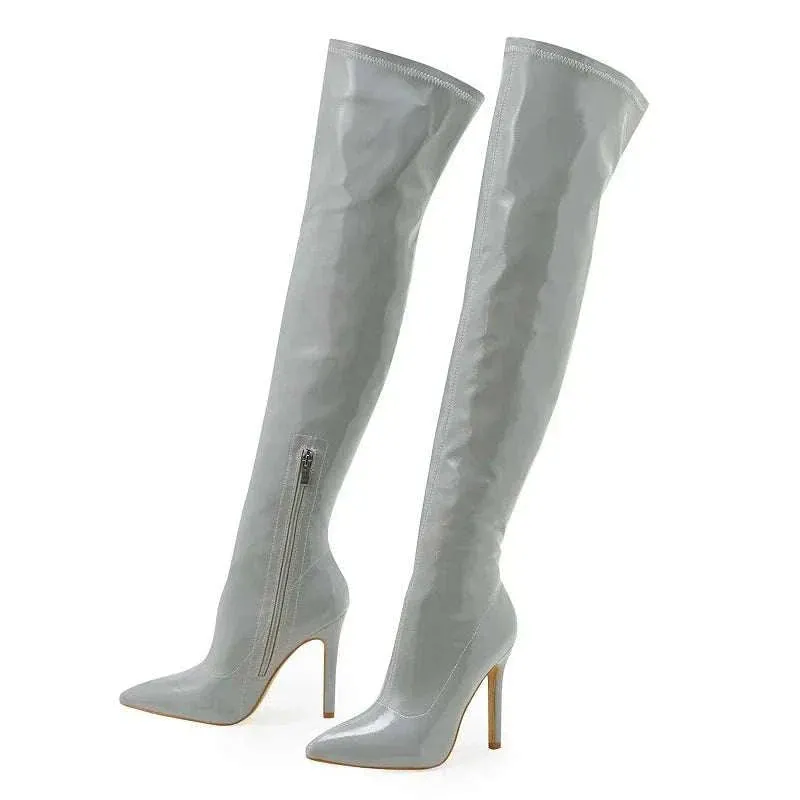 Knee High Boots - Sexy Stiletto High Heels Women Over the Knee Boots