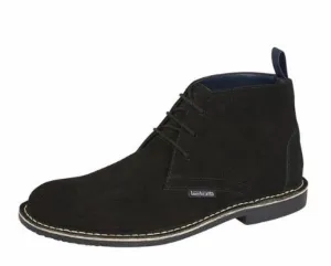 Lambretta Black Suede Desert Boots