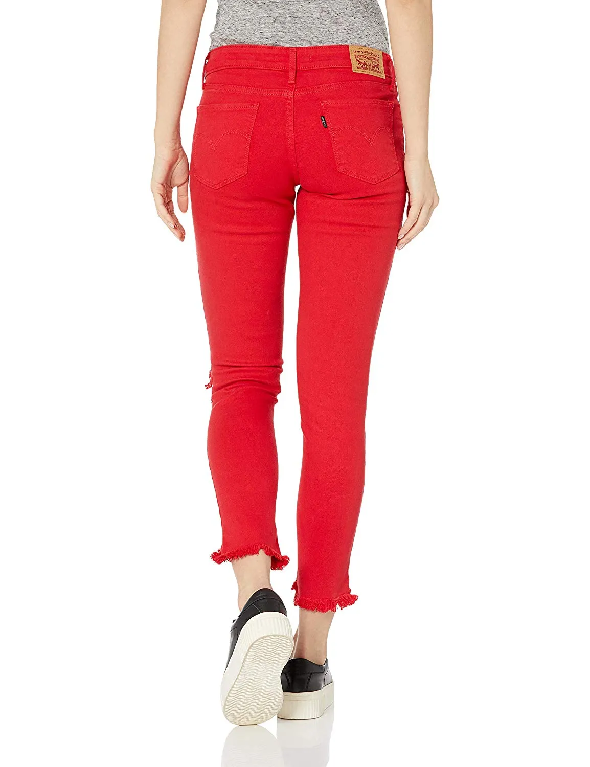 Levi's Women's 711 Skinny Ankle Jeans - Fired up Lychee