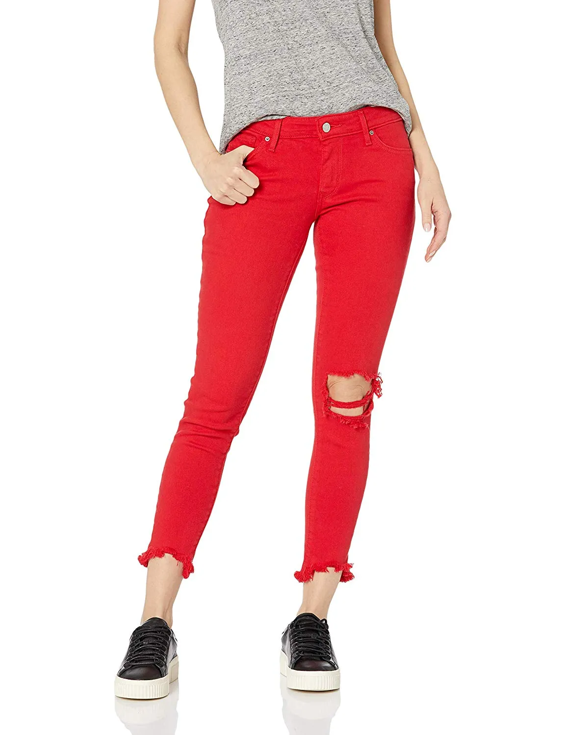 Levi's Women's 711 Skinny Ankle Jeans - Fired up Lychee