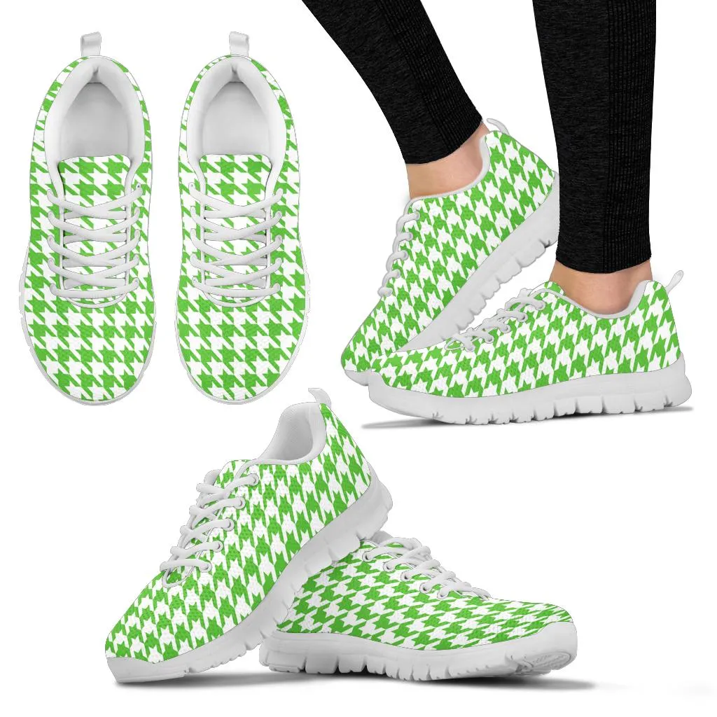 Mesh Sneaker_Apple Green on White_HT Pattern