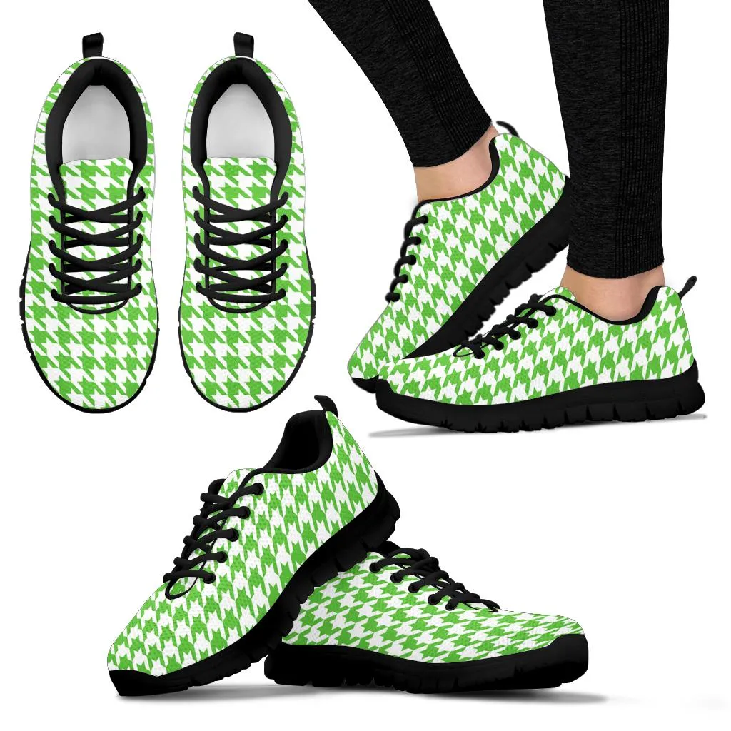 Mesh Sneaker_Apple Green on White_HT Pattern