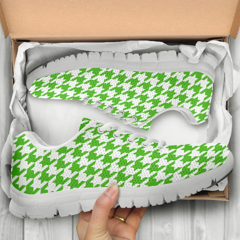 Mesh Sneaker_Apple Green on White_HT Pattern