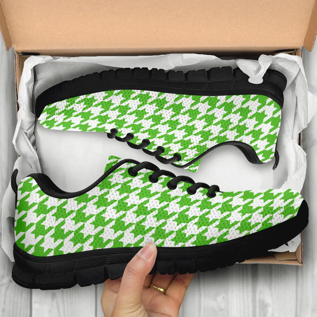 Mesh Sneaker_Apple Green on White_HT Pattern