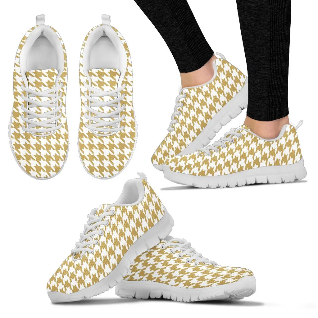 Mesh Sneakers_Old Gold on White_HT Pattern