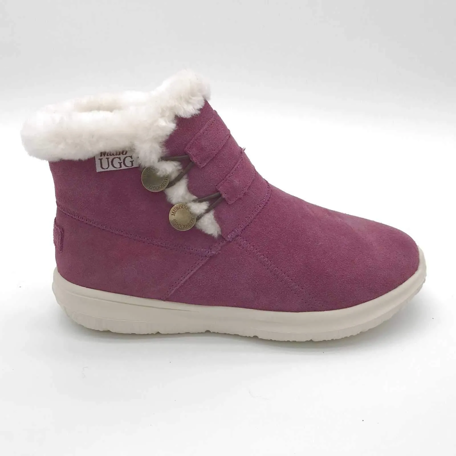 MUBO UGG Fashion Boots Premium Sheepskin Shoes Antislip TPR Sole SN7788