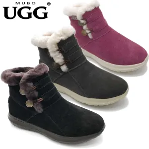 MUBO UGG Fashion Boots Premium Sheepskin Shoes Antislip TPR Sole SN7788