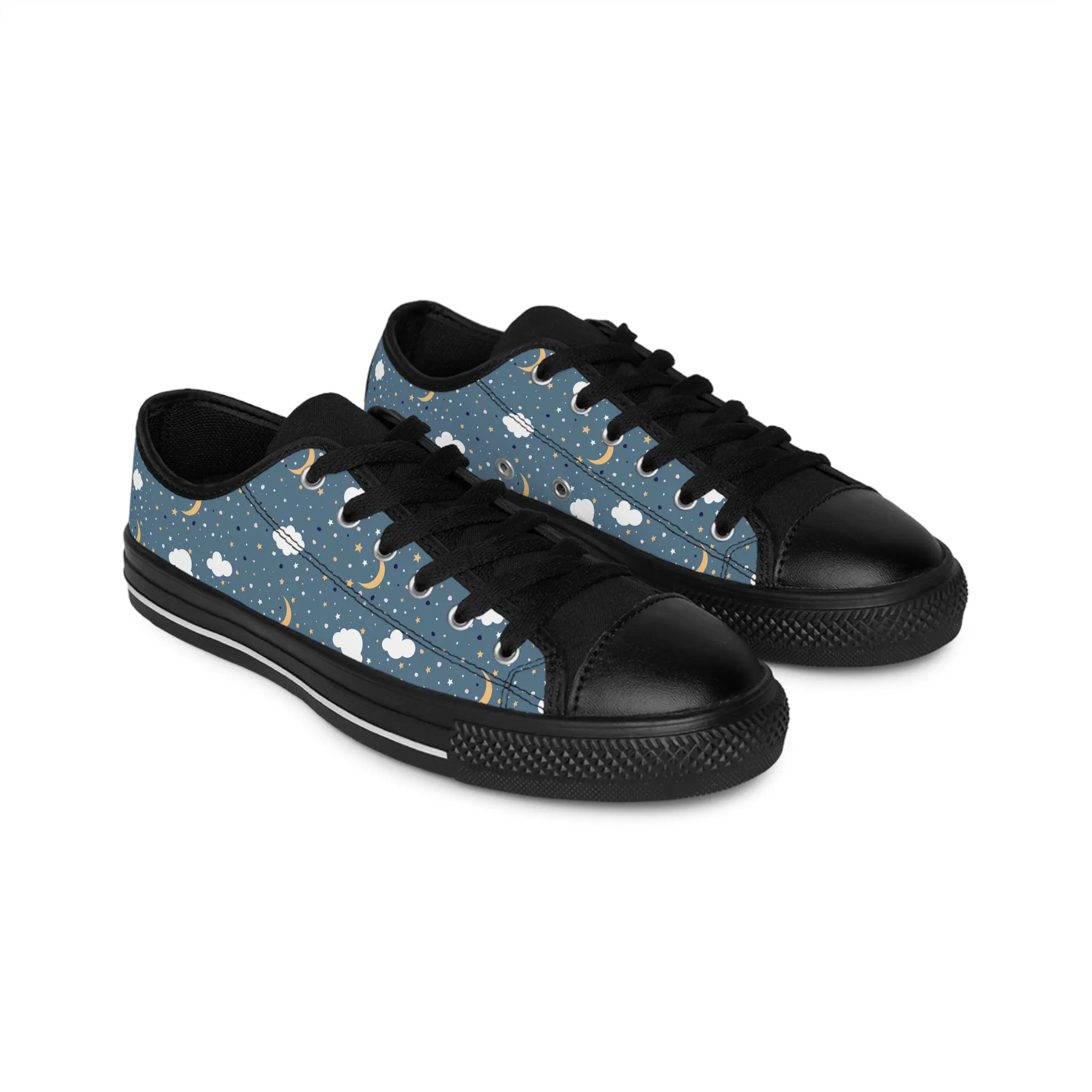 Night Sky and Clouds Men's Sneakers