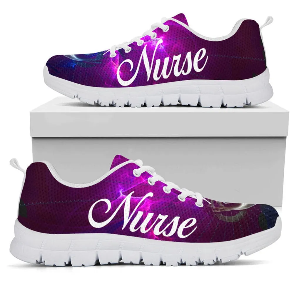 Nurse Sneaker, Nurse Light Pink Sneakers Shoes, Best Shoes For Nurses