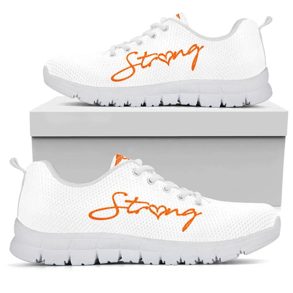 Nurse Sneaker, Nurse Strong Orange White Sneakers, Best Shoes For Nurses