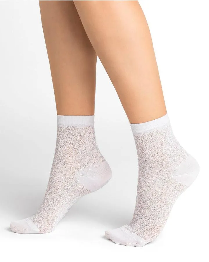 Silk Lace Pattern Socks