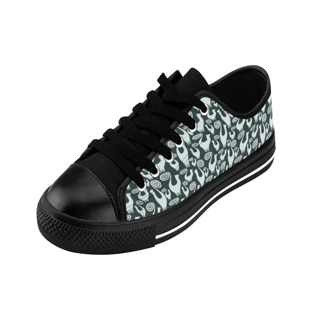 Steel Green Snooty Cats Women's Sneakers