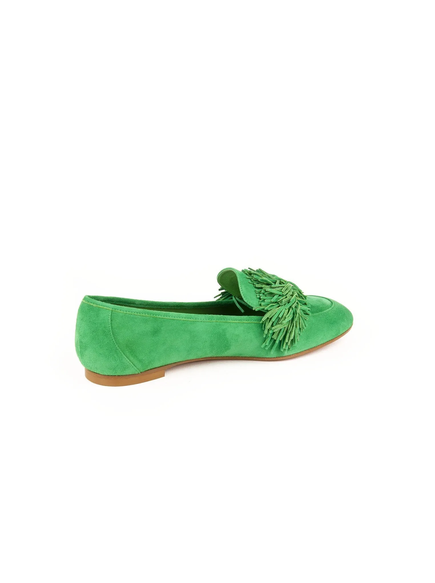 Suede Wild Loafer Flat - Jungle Green