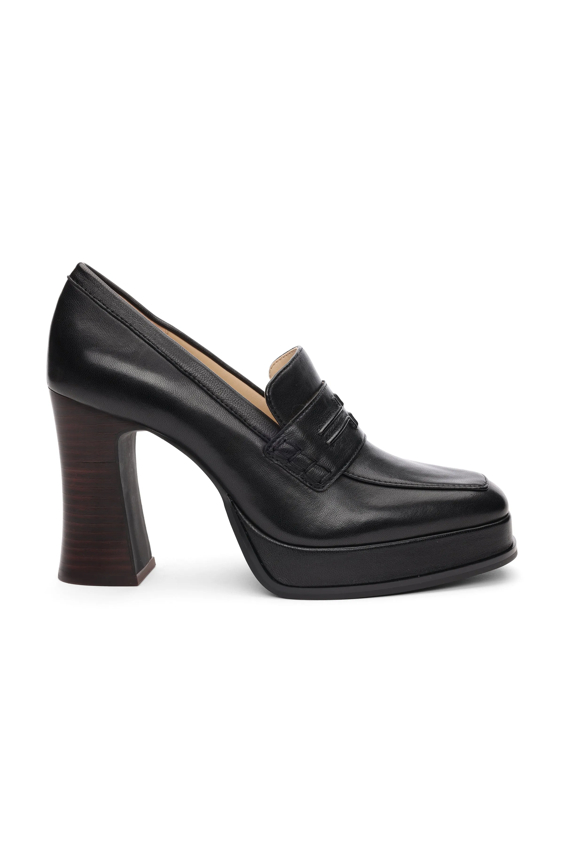 WESTLAKE LOAFER WITH MID STACK HEEL